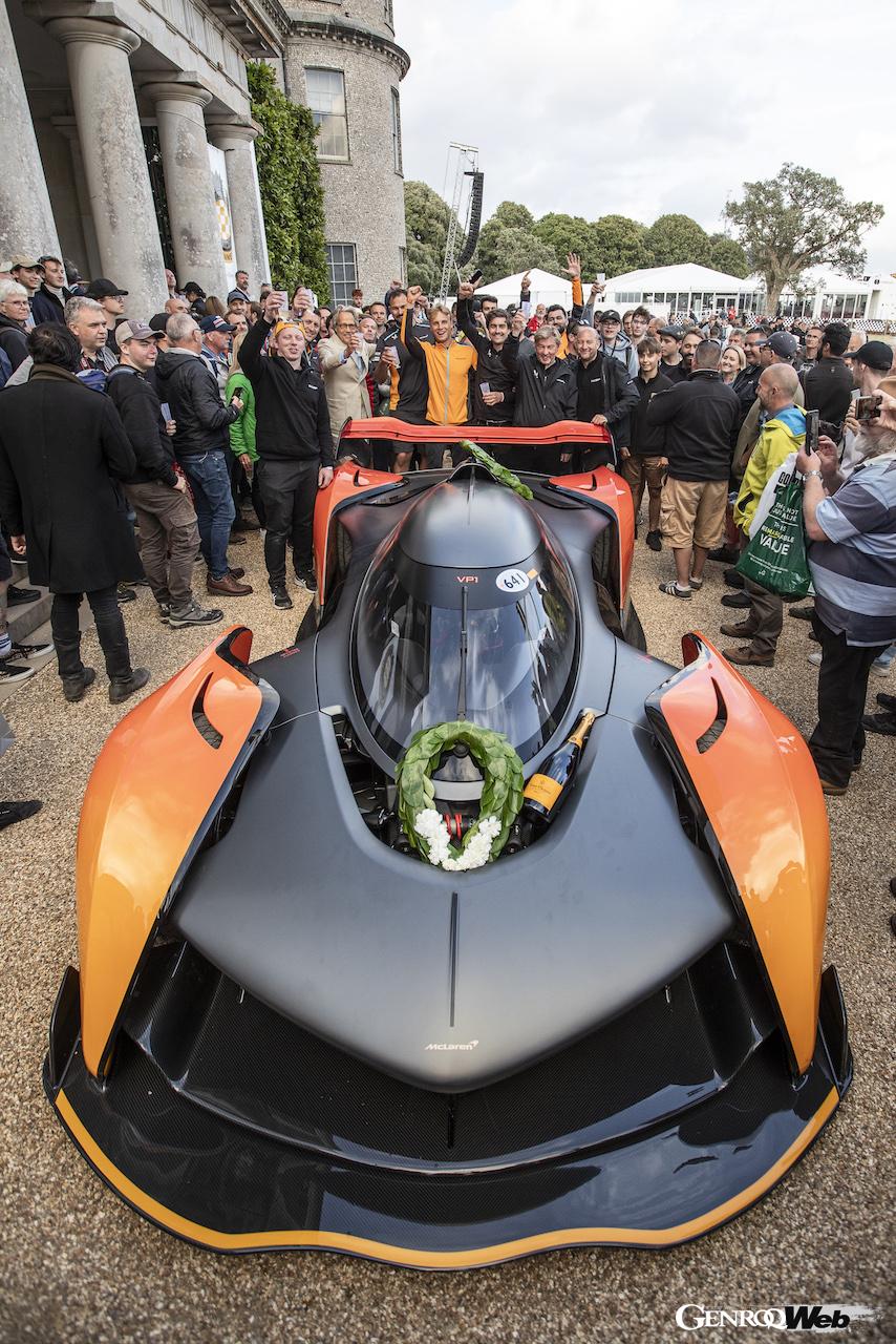 2023年のグッドウッドにおいて、マクラーレン ソーラス GTが45秒342を記録し、タイムド・シューティング・ファイナルを制した。