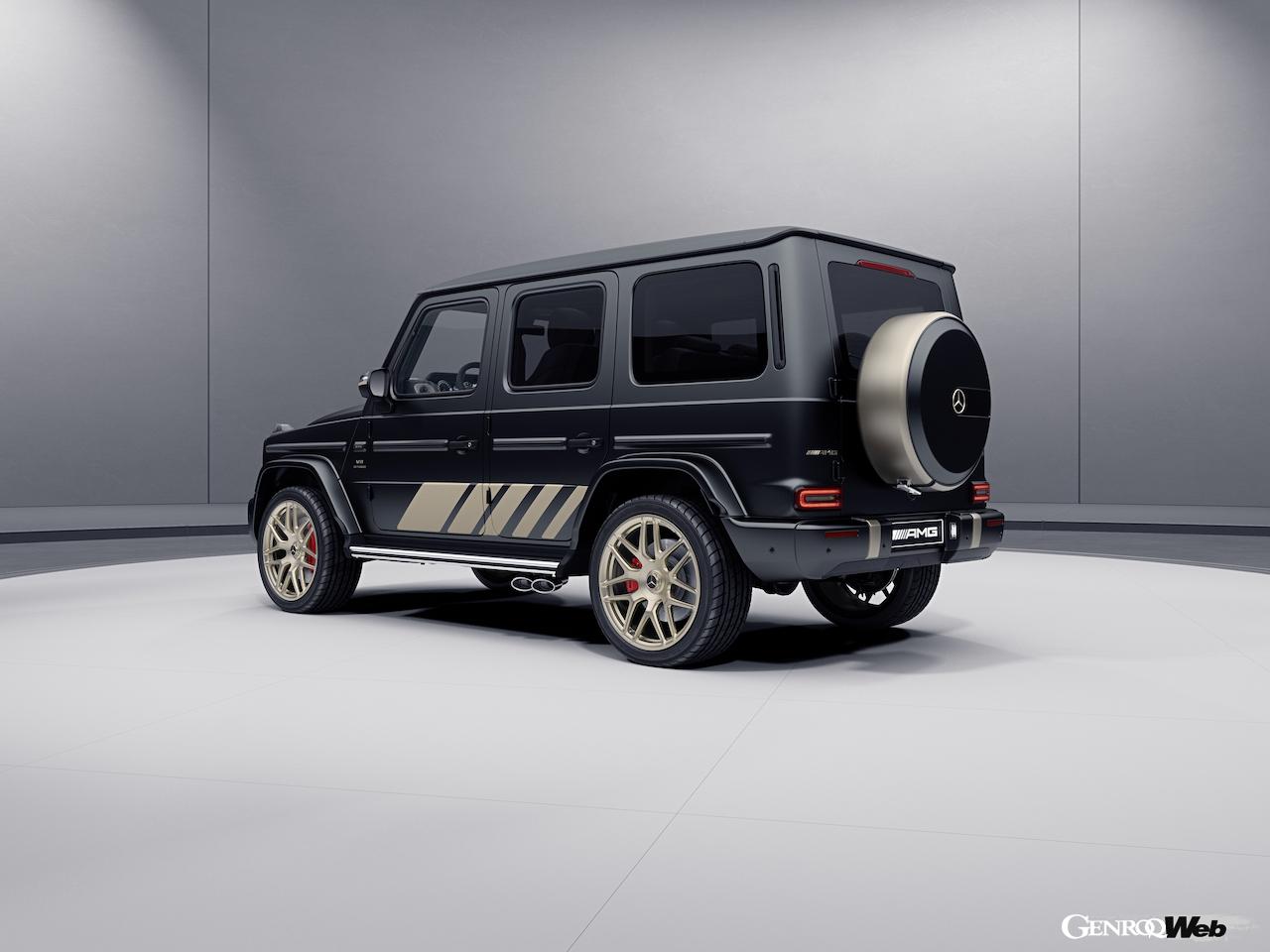シックなマットブラックに、鮮やかなゴールドを組み合わせた限定モデル「メルセデスAMG G 63 グランド・エディション」がデビューした。