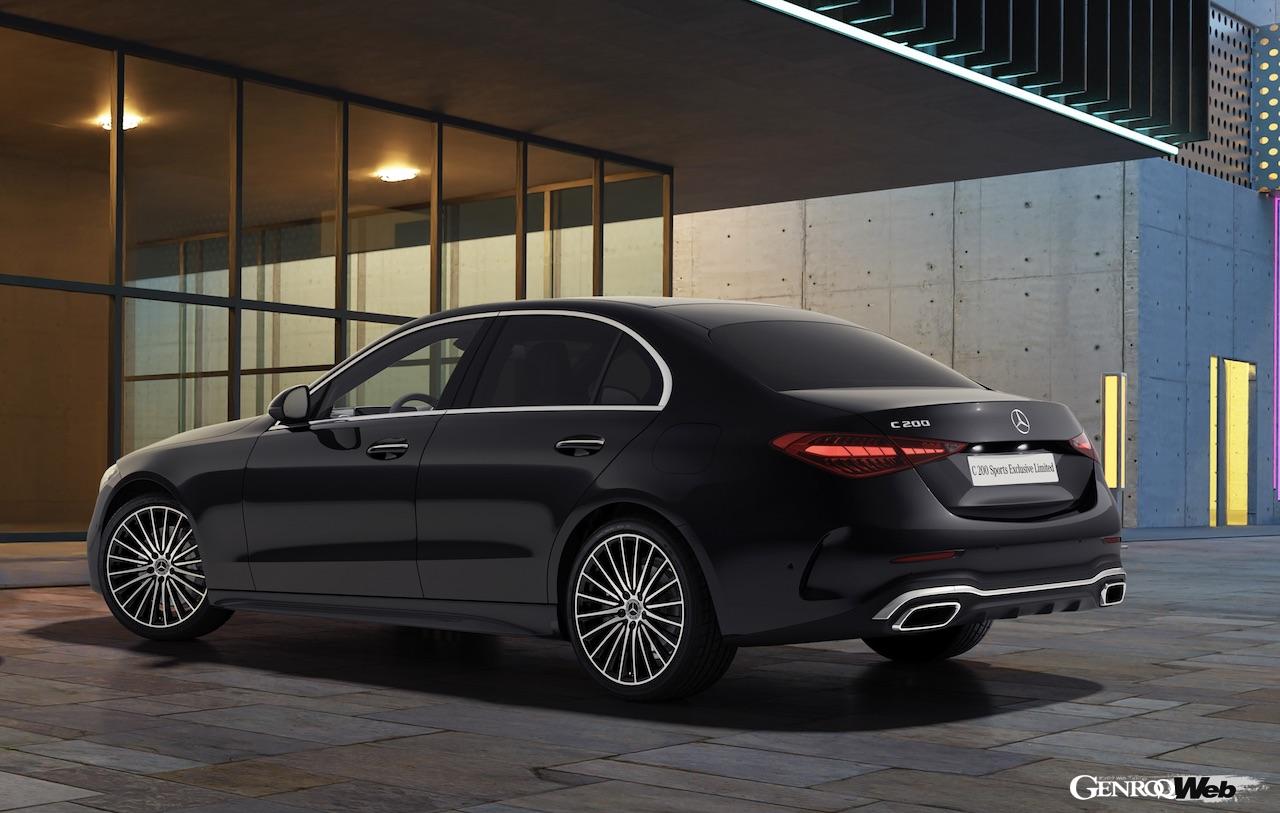 C 200 アバンギャルドをベースに、「AMGライン・エクステリア」や19インチAMGマルチスポーク・アルミホイールを装備した200台限定の「C 200 Sports Exclusive Limited」が登場した。