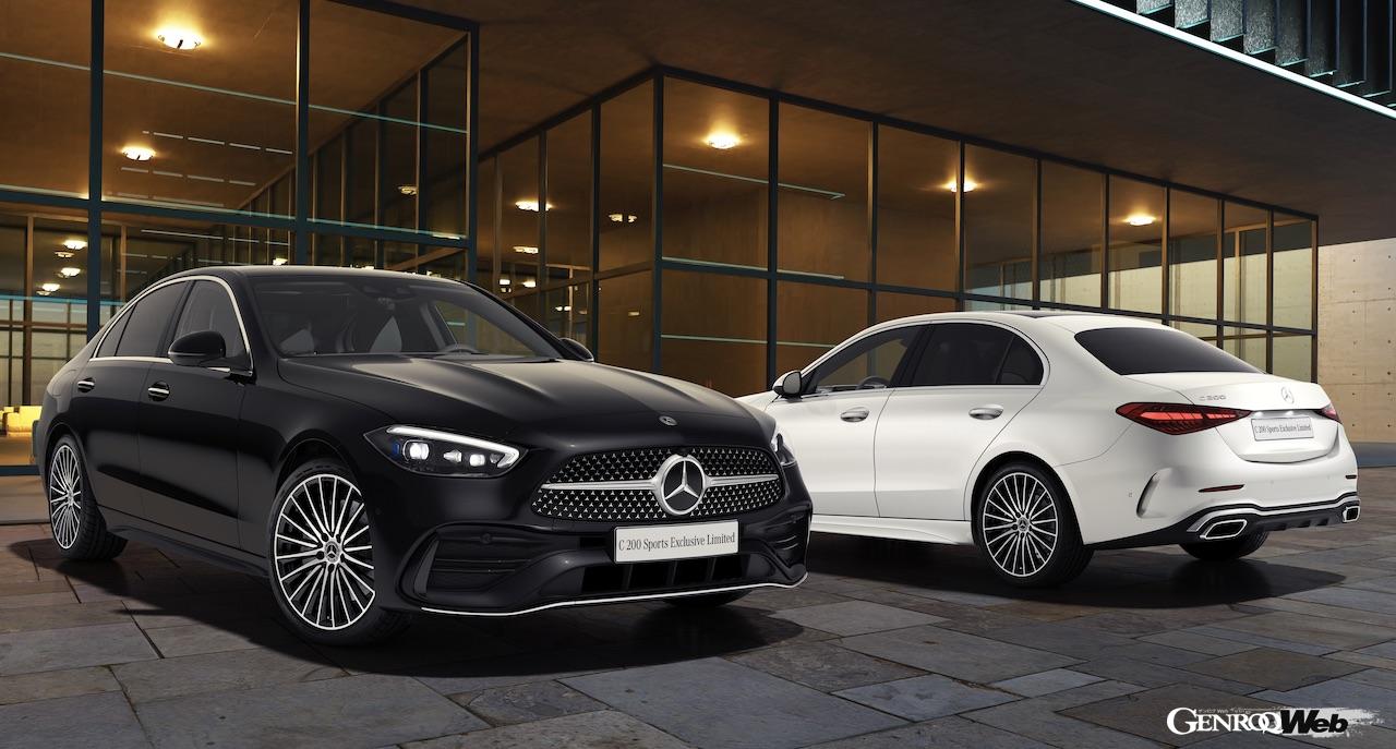 C 200 アバンギャルドをベースに、「AMGライン・エクステリア」や19インチAMGマルチスポーク・アルミホイールを装備した200台限定の「C 200 Sports Exclusive Limited」が登場した。