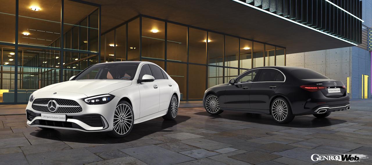 C 200 アバンギャルドをベースに、「AMGライン・エクステリア」や19インチAMGマルチスポーク・アルミホイールを装備した200台限定の「C 200 Sports Exclusive Limited」が登場した。