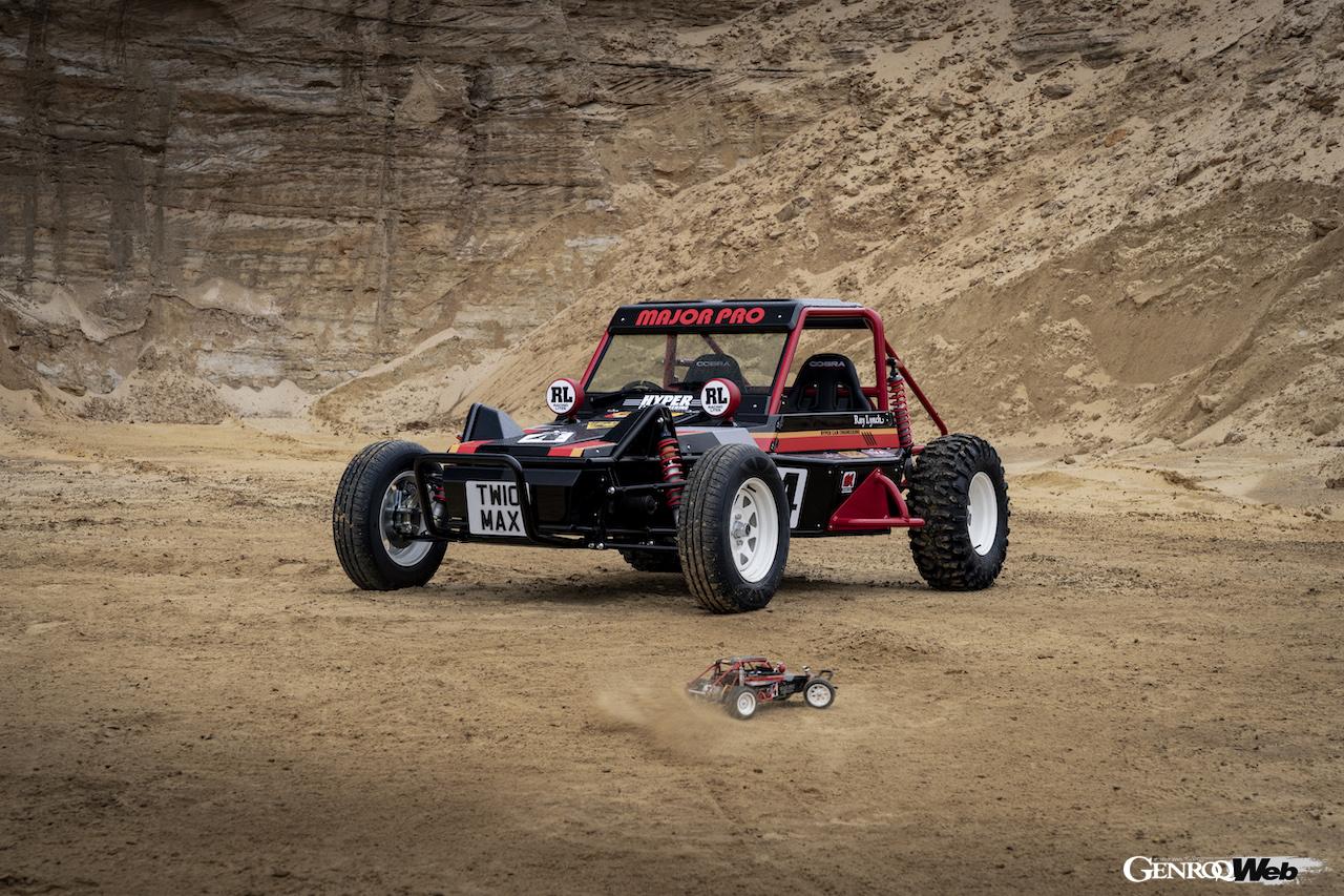 タミヤのRCカー「タミヤ ワイルドワン」を精巧に再現した、実物大EVバギー「タミヤ ワイルドワン MAX」。