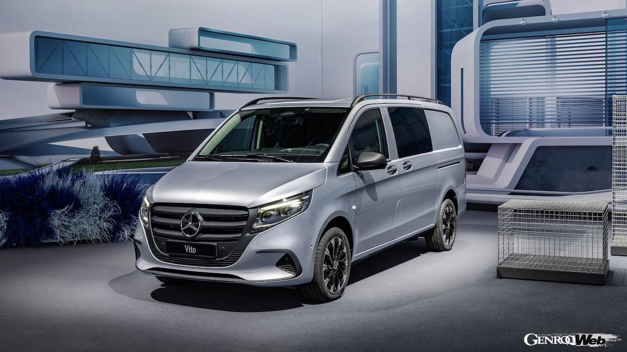商用モデル「メルセデス・ベンツ ヴィト」改良新型のエクステリア。