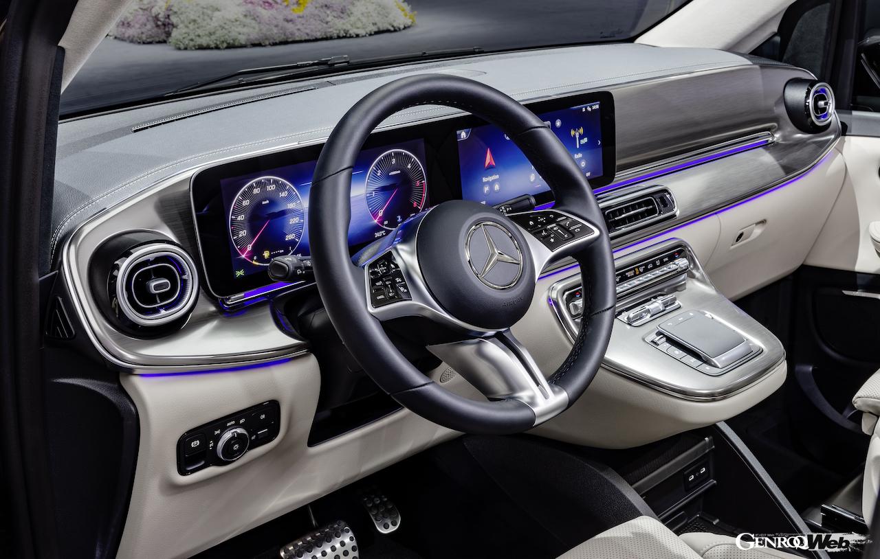 「メルセデス・ベンツ Vクラス」改良新型のインテリア。