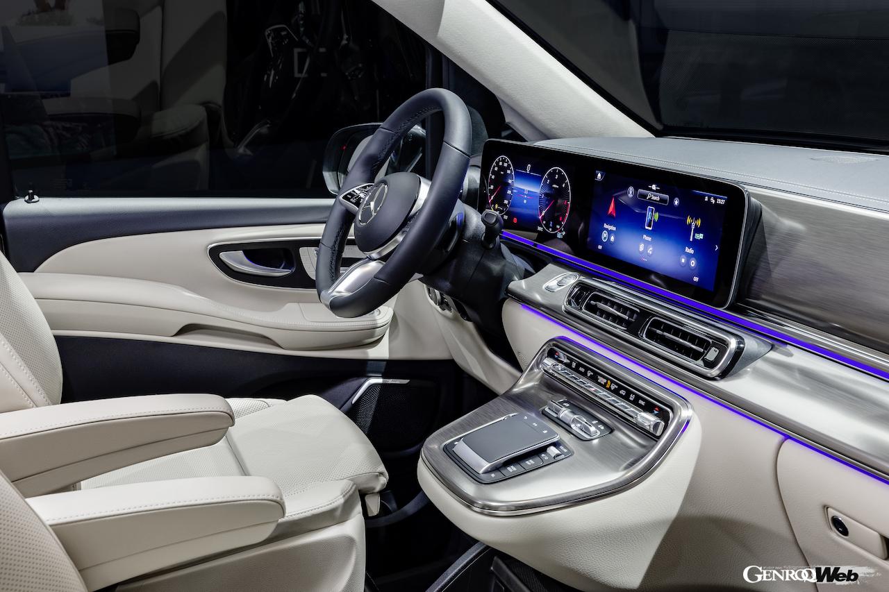 「メルセデス・ベンツ Vクラス」改良新型のインテリア。