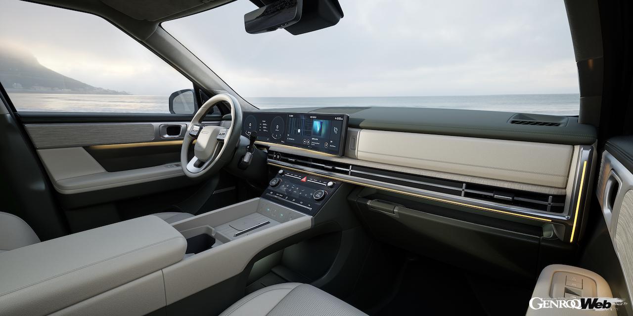 ヒョンデの新型ミドルサイズSUV「サンタフェ」のインテリア。