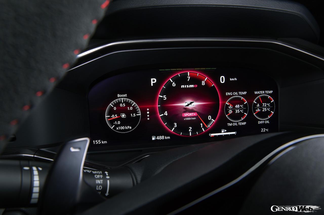 「フェアレディZ NISMO」には、NISMO専用の「SPORT+」モードを含む、3種類のドライブモードを設定。