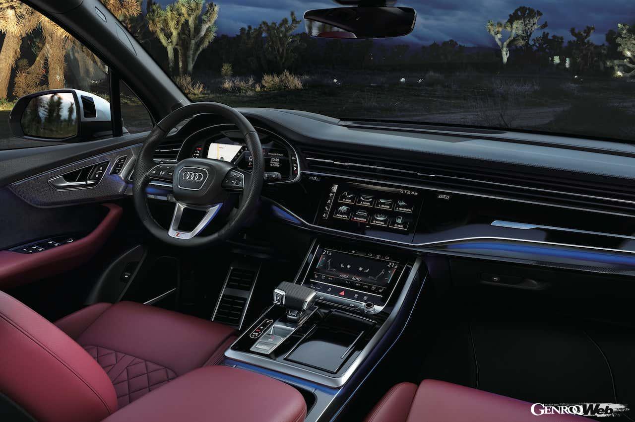 2023年秋から日本導入が開始される「アウディ SQ7」のインテリア。