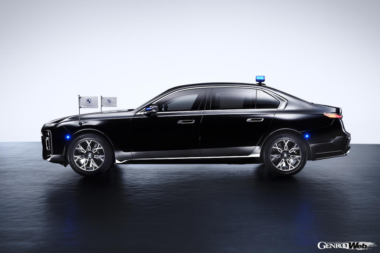 要人防弾車両「BMW 7シリーズ プロテクション」のエクステリア。