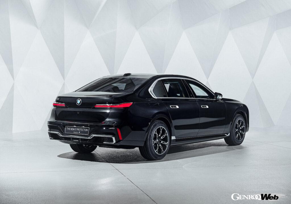 要人防弾車両「BMW i7 プロテクション」のエクステリア。
