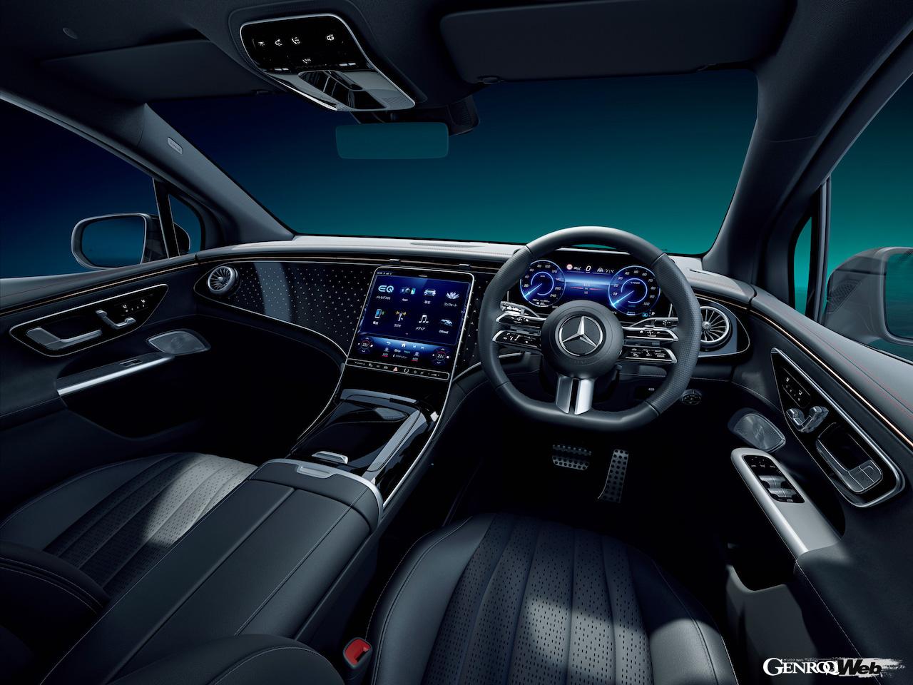 「メルセデス・ベンツ EQE 350 4MATIC SUV ローンチエディション」のインテリア。