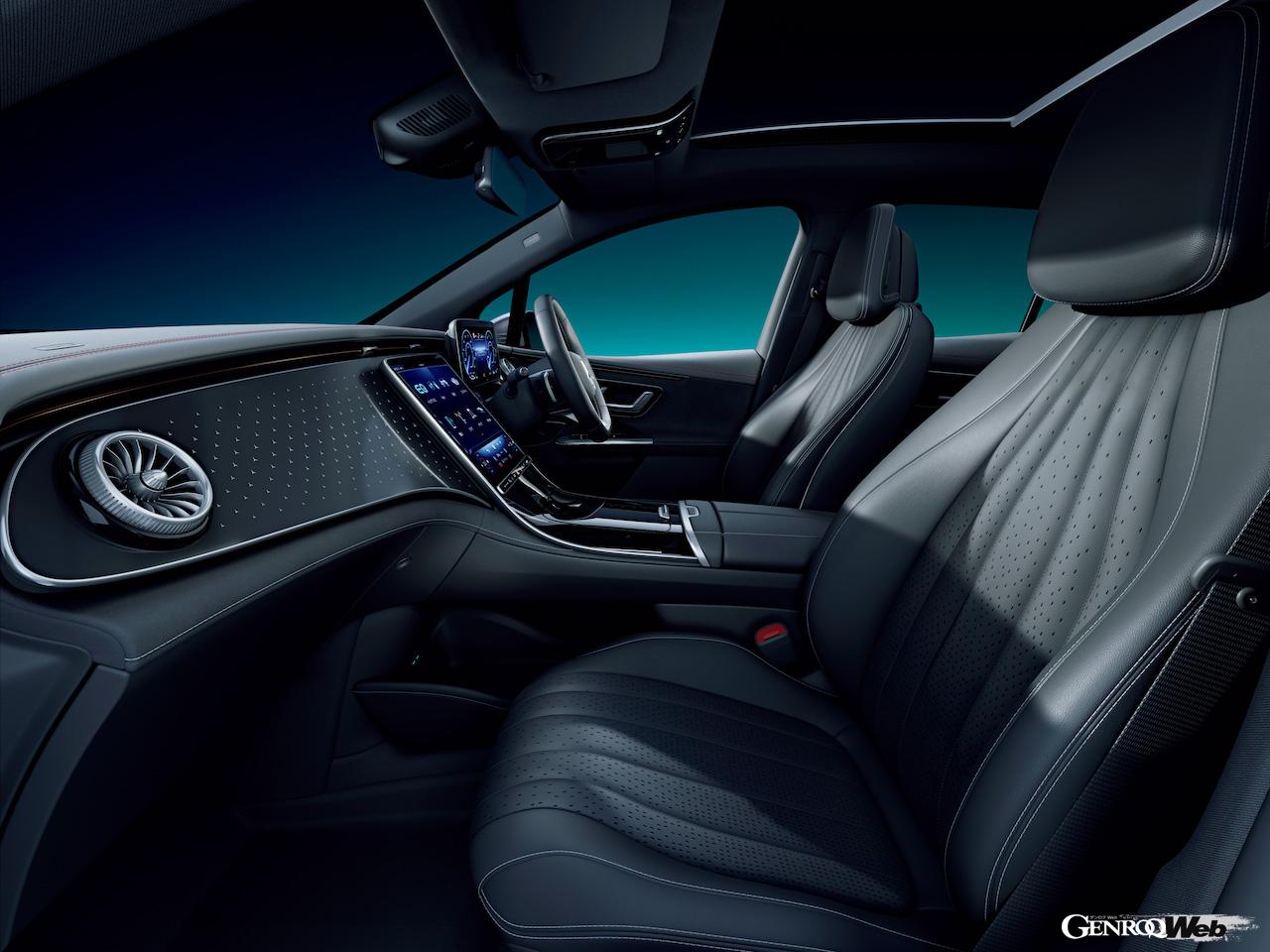 「メルセデス・ベンツ EQE 350 4MATIC SUV ローンチエディション」のインテリア。