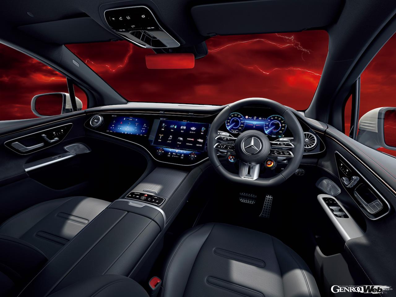 「メルセデスAMG EQE 53 4MATIC+ SUV ローンチエディション」のインテリア。