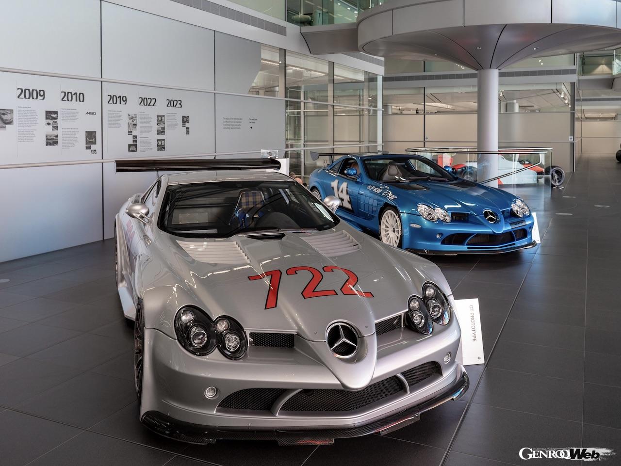 マクラーレン・オートモーティブは、「メルセデス・ベンツ SLR マクラーレン」のデビュー20周年を記念し、4台の貴重な車両がMTCに集結した。