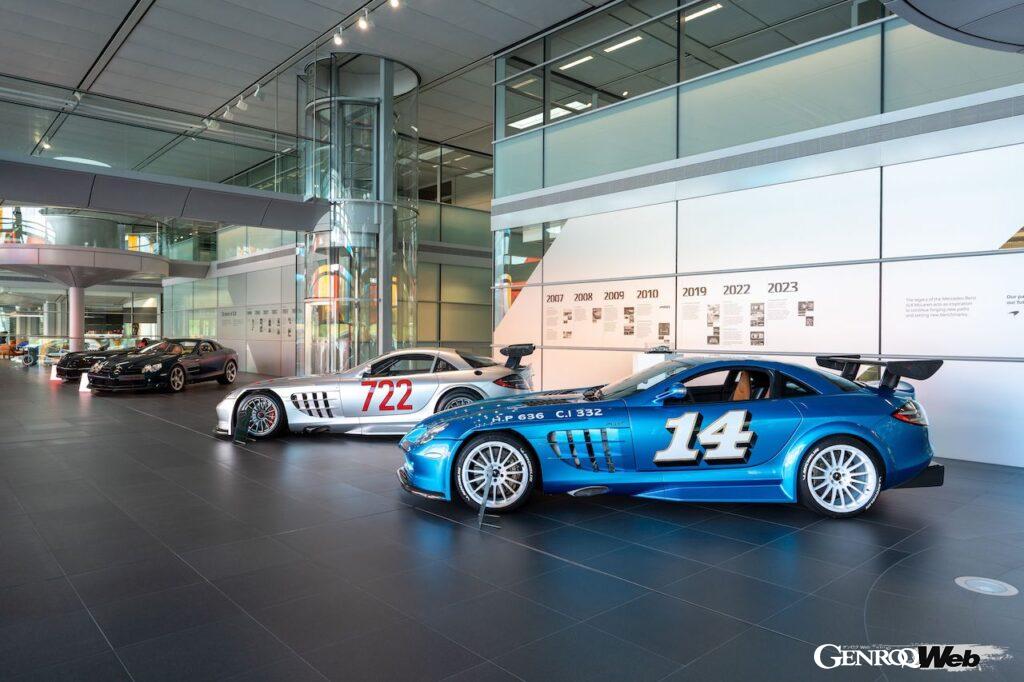 マクラーレン・オートモーティブは、「メルセデス・ベンツ SLR マクラーレン」のデビュー20周年を記念し、4台の貴重な車両がMTCに集結した。