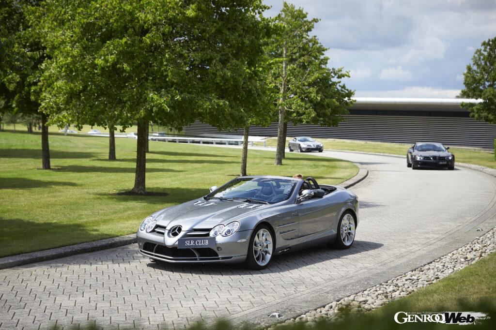 マクラーレン・オートモーティブは、「メルセデス・ベンツ SLR マクラーレン」のデビュー20周年を記念し、4台の貴重な車両がMTCに集結した。