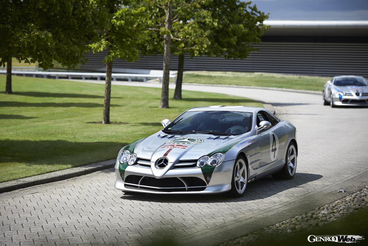 マクラーレン・オートモーティブは、「メルセデス・ベンツ SLR マクラーレン」のデビュー20周年を記念し、4台の貴重な車両がMTCに集結した。
