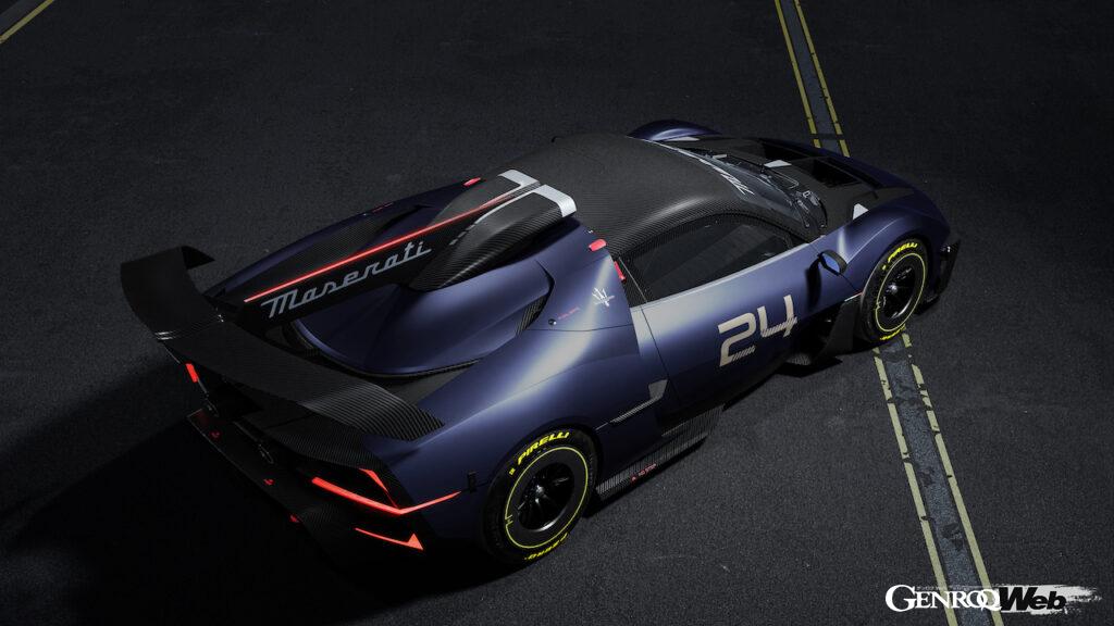 MC20をベースに開発された、サーキット専用スーパースポーツ「マセラティ MCエクストレーマ」のエクステリア。