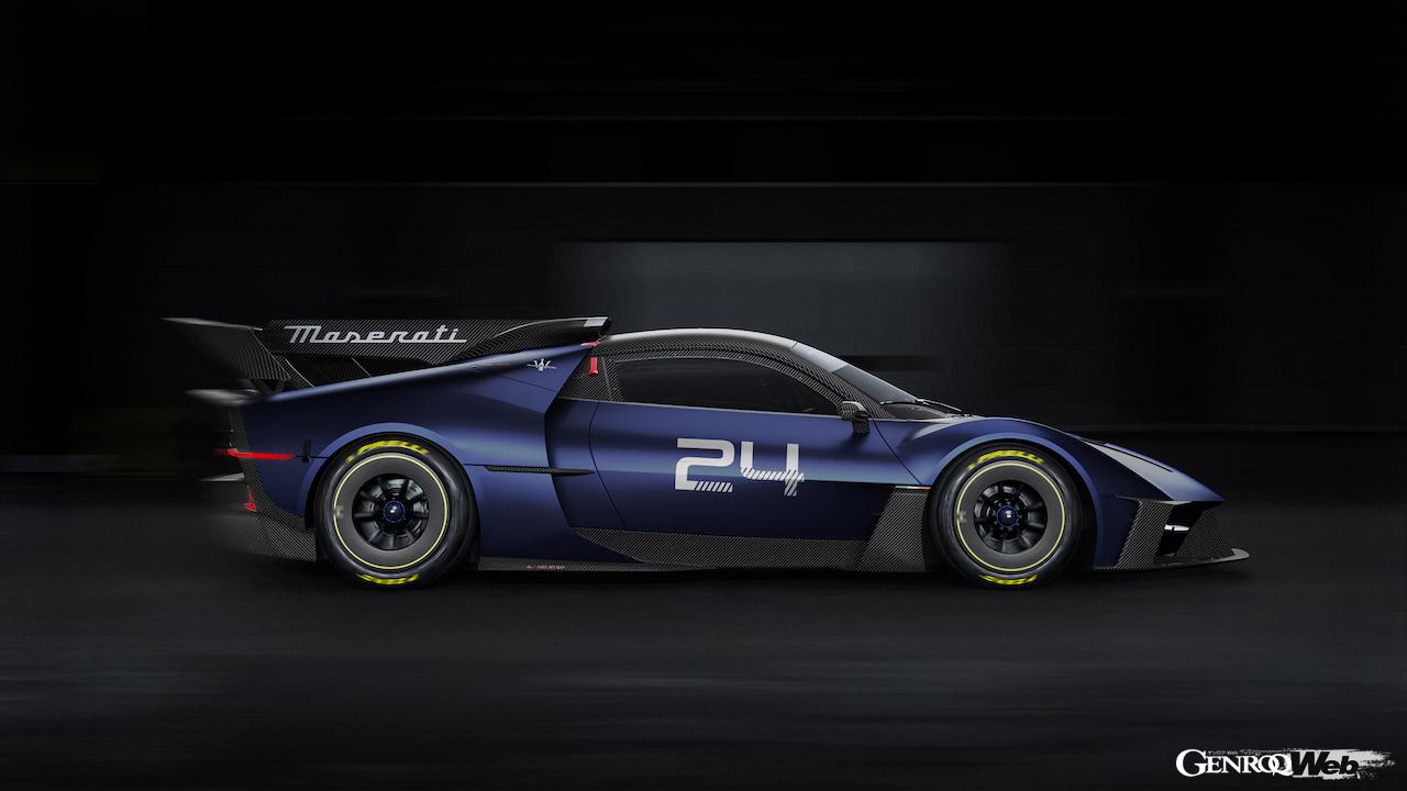 MC20をベースに開発された、サーキット専用スーパースポーツ「マセラティ MCエクストレーマ」のエクステリア。