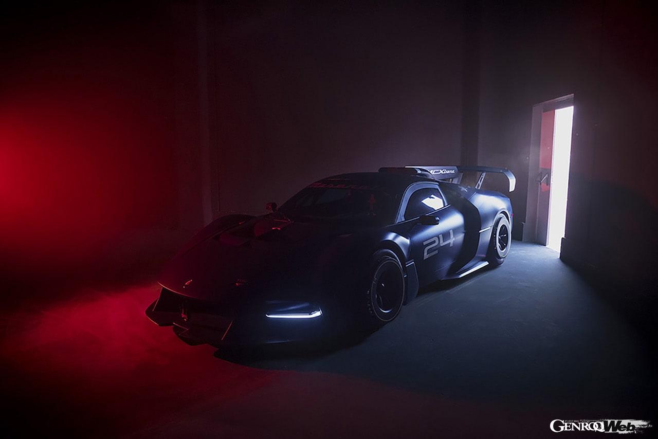 MC20をベースに開発された、サーキット専用スーパースポーツ「マセラティ MCエクストレーマ」のエクステリア。