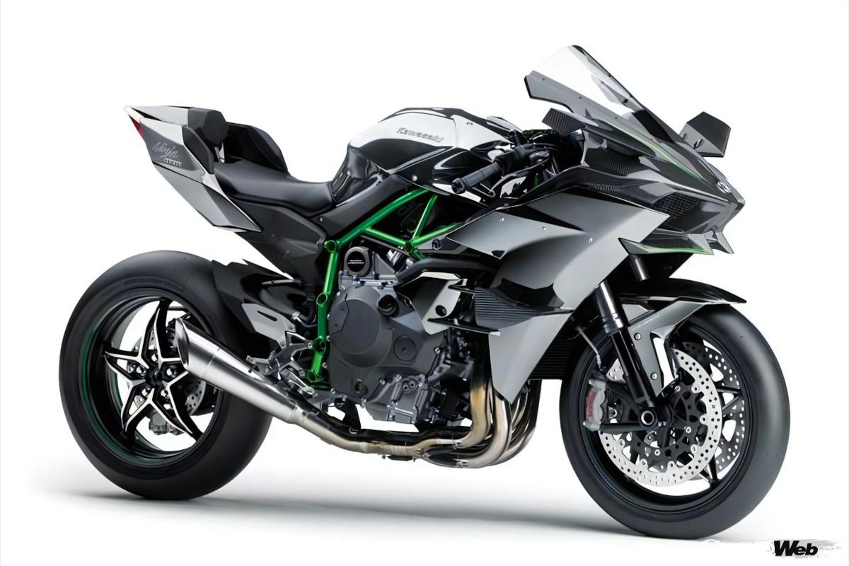 究極のロードスポーツを目指して開発された「ニンジャH2R/H2」。H2Rはフルパワーのクローズドコース仕様、H2はエンジンパワーが調整された公道仕様となる。