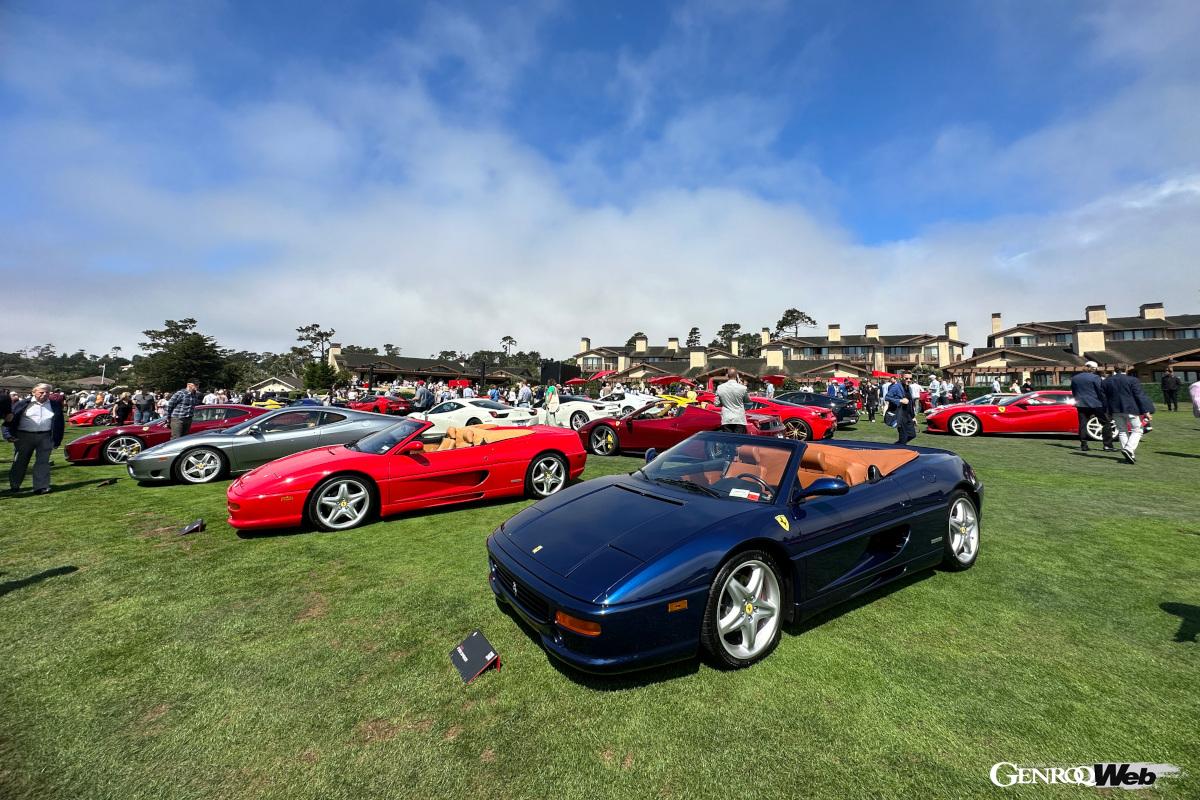 華やかな会場には様々な夢のクルマが集う。実際オークション平均落札価格は8000万円前後という。