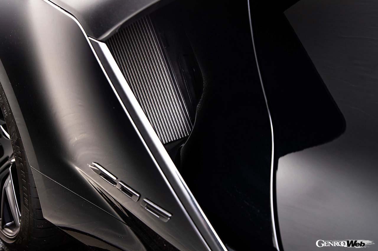 サイドのエアインテークはさらに拡大され、ラジエーターに大量の空気を送り込む。リヤフェンダーにはZ06のエンブレムを装備。