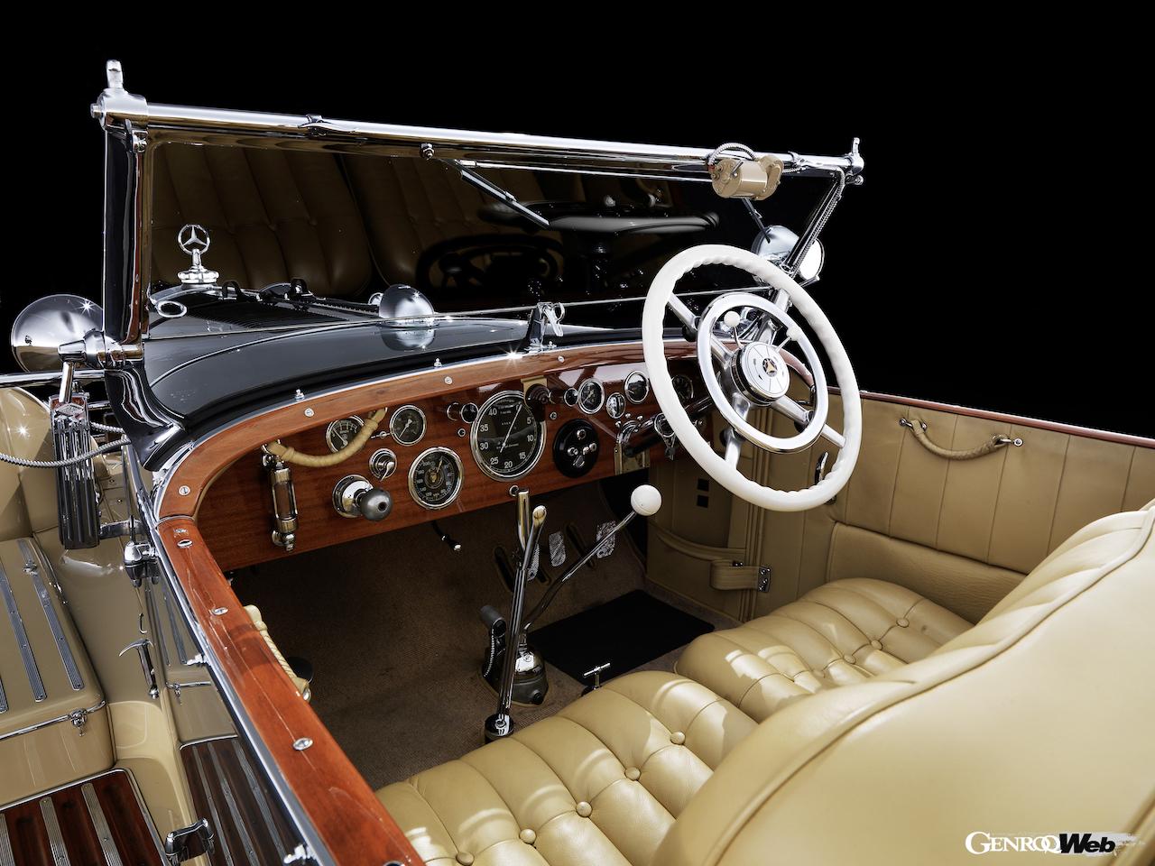 2023年のペブルビーチ・コンクール・デレガンスで公開される、1930年製タイプ SS カブリオレ（W 06）。