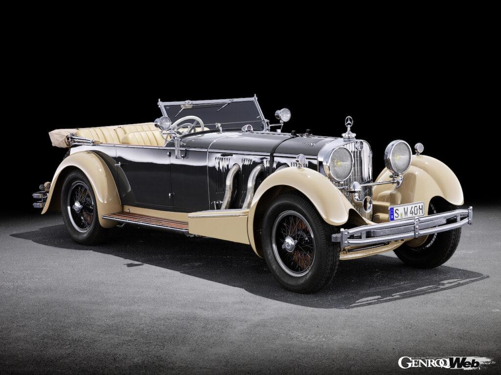 2023年のペブルビーチ・コンクール・デレガンスで公開される、1930年製タイプ SS カブリオレ（W 06）。