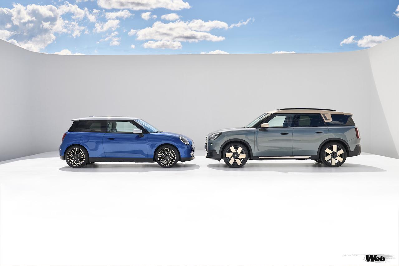 同時デビューを果たした、新型MINI クーパーと新型MINI カントリーマン。