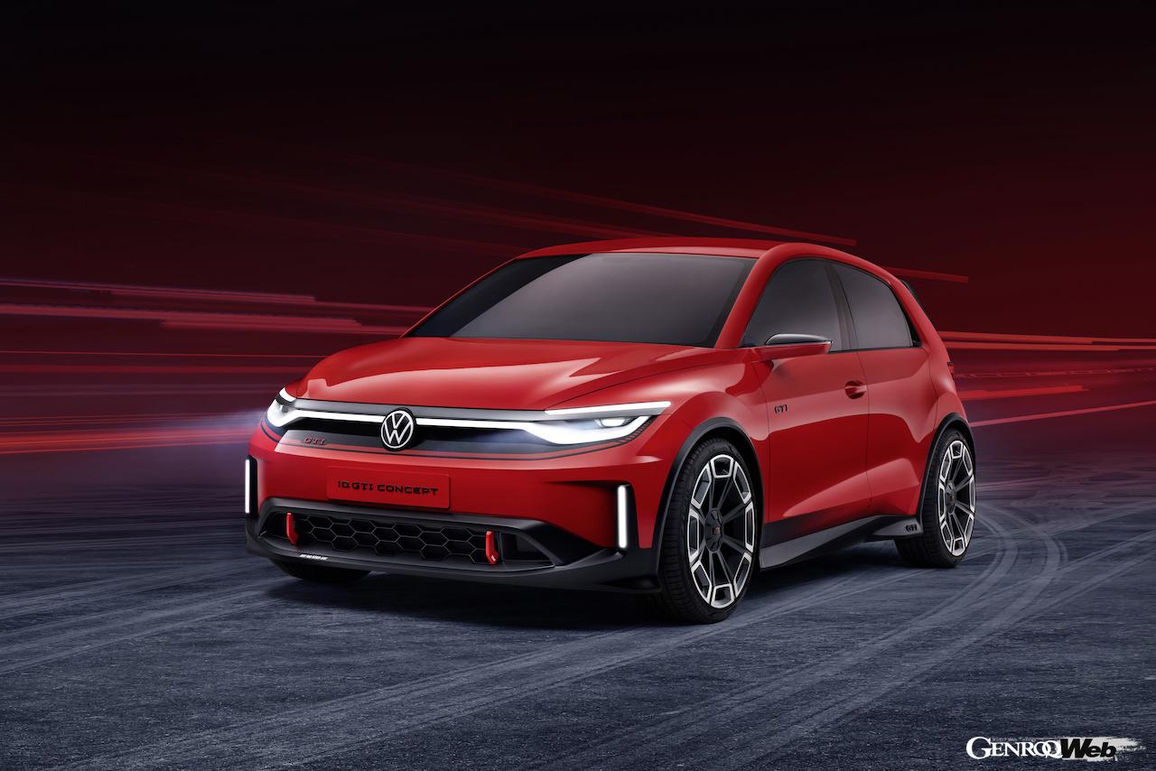 電動ホットハッチ「フォルクスワーゲン ID. GTI コンセプト」のエクステリア。