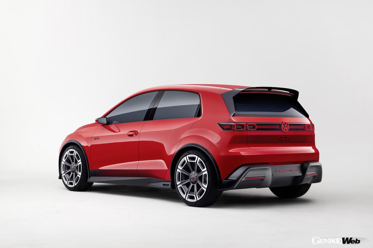 電動ホットハッチ「フォルクスワーゲン ID. GTI コンセプト」のエクステリア。