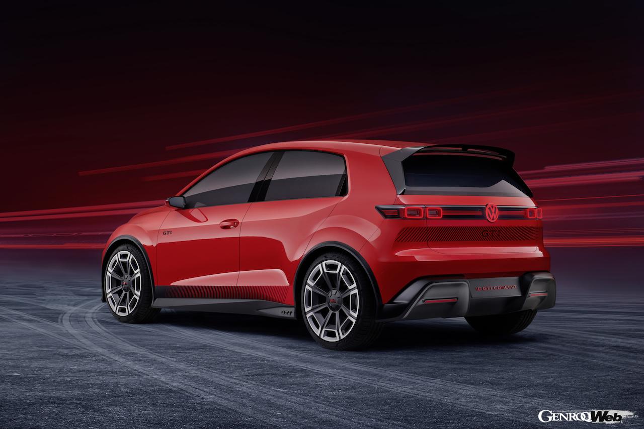 電動ホットハッチ「フォルクスワーゲン ID. GTI コンセプト」のエクステリア。
