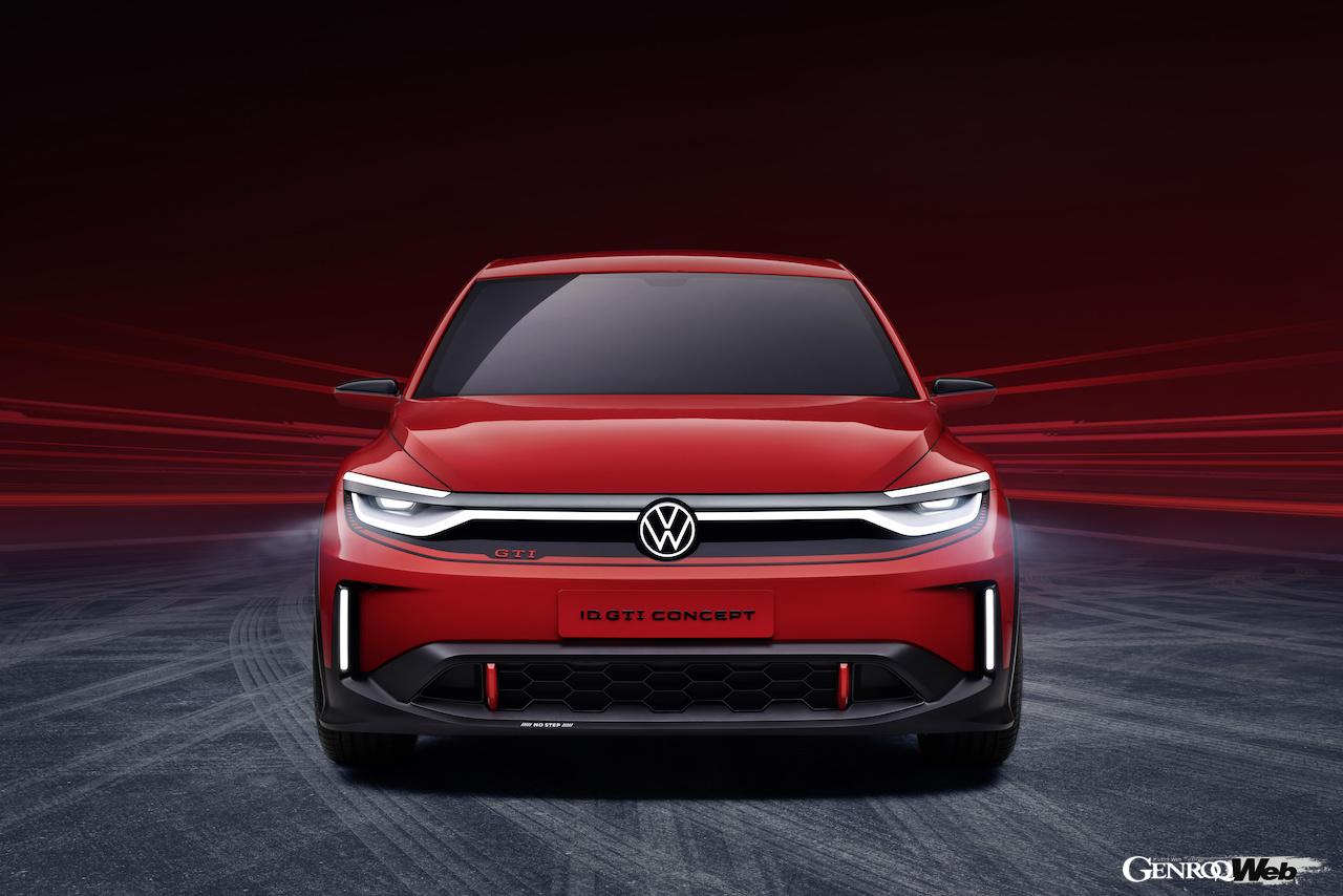 電動ホットハッチ「フォルクスワーゲン ID. GTI コンセプト」のエクステリア。