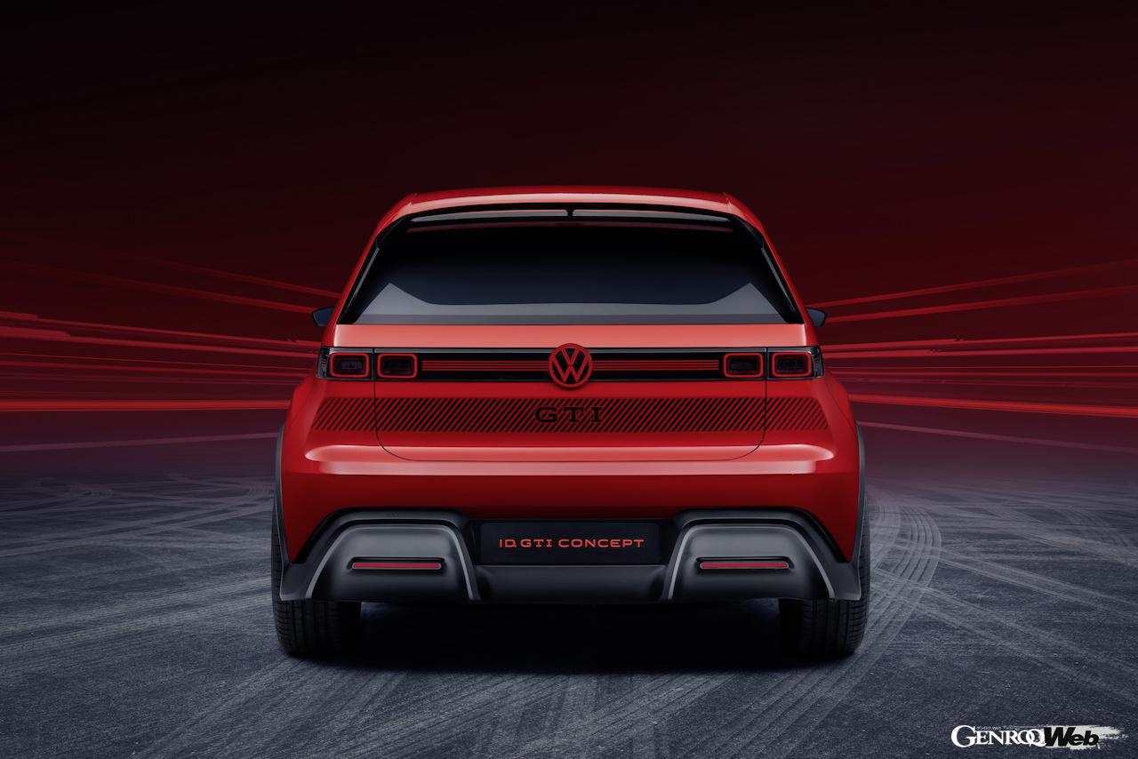 電動ホットハッチ「フォルクスワーゲン ID. GTI コンセプト」のエクステリア。