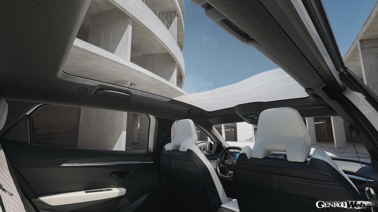 フル電動クロスオーバー「ルノー セニック E-Tech エレクトリック」のインテリア。