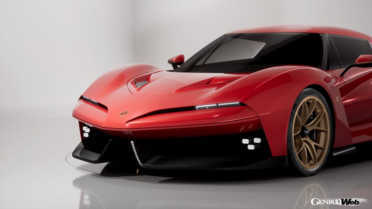 現代に蘇ったビッザリーニ初のオリジナルGT「ジオット」のエクステリア。