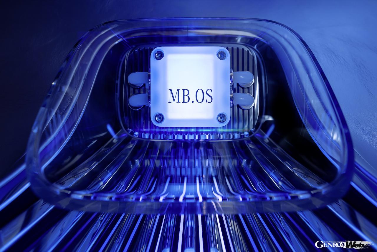 次世代フル電動エントリー・メルセデスを予告する「コンセプト CLA クラス」のインテリア。