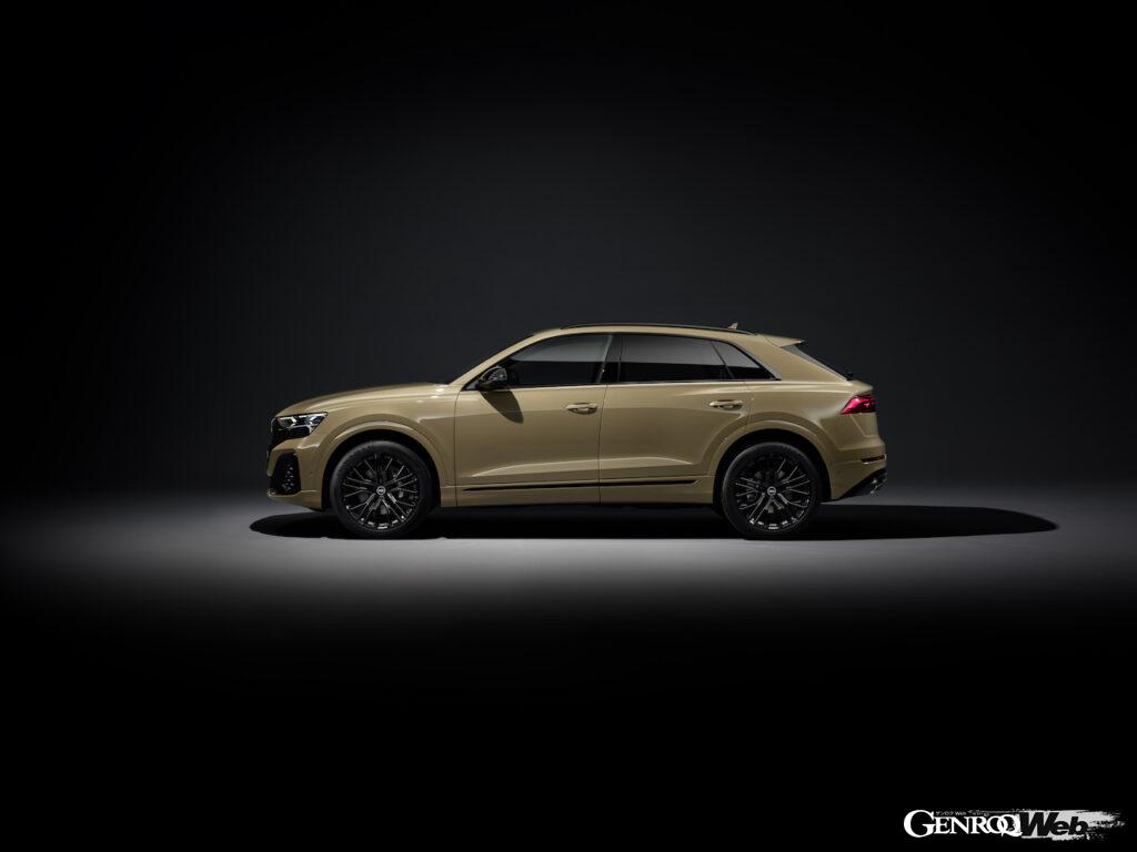 内外装がアップデートされた「アウディ Q8」改良新型のエクステリア。