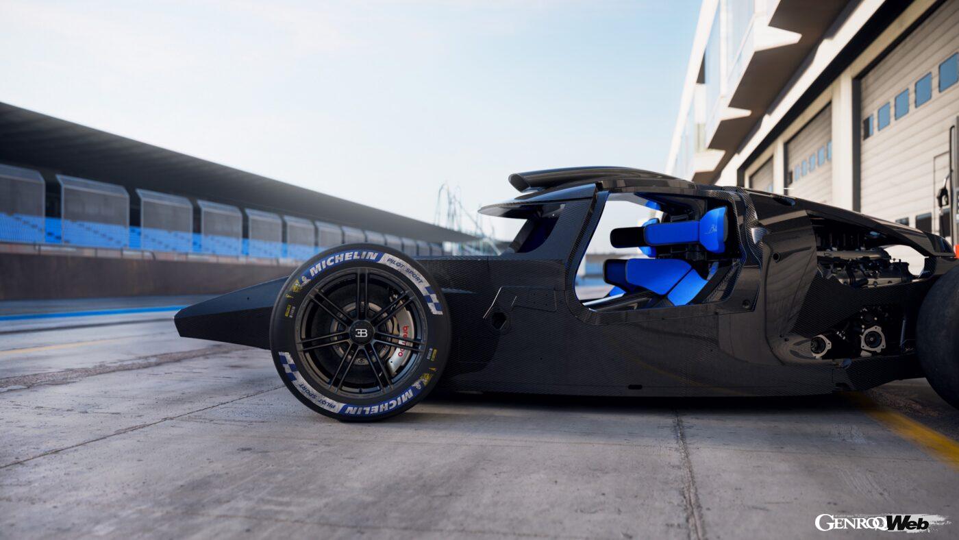 現在、2024年のデリバリーに向けて、開発が続けられているブガッティ ボリードのカーボンファイバー製モノコック。