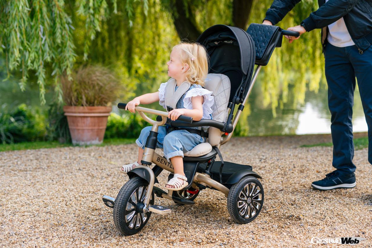 ベントレーのラインアップに、マリナー製モデルの内外装を再現した三輪車「6イン 1 マリナー トライサイクル」が登場した。