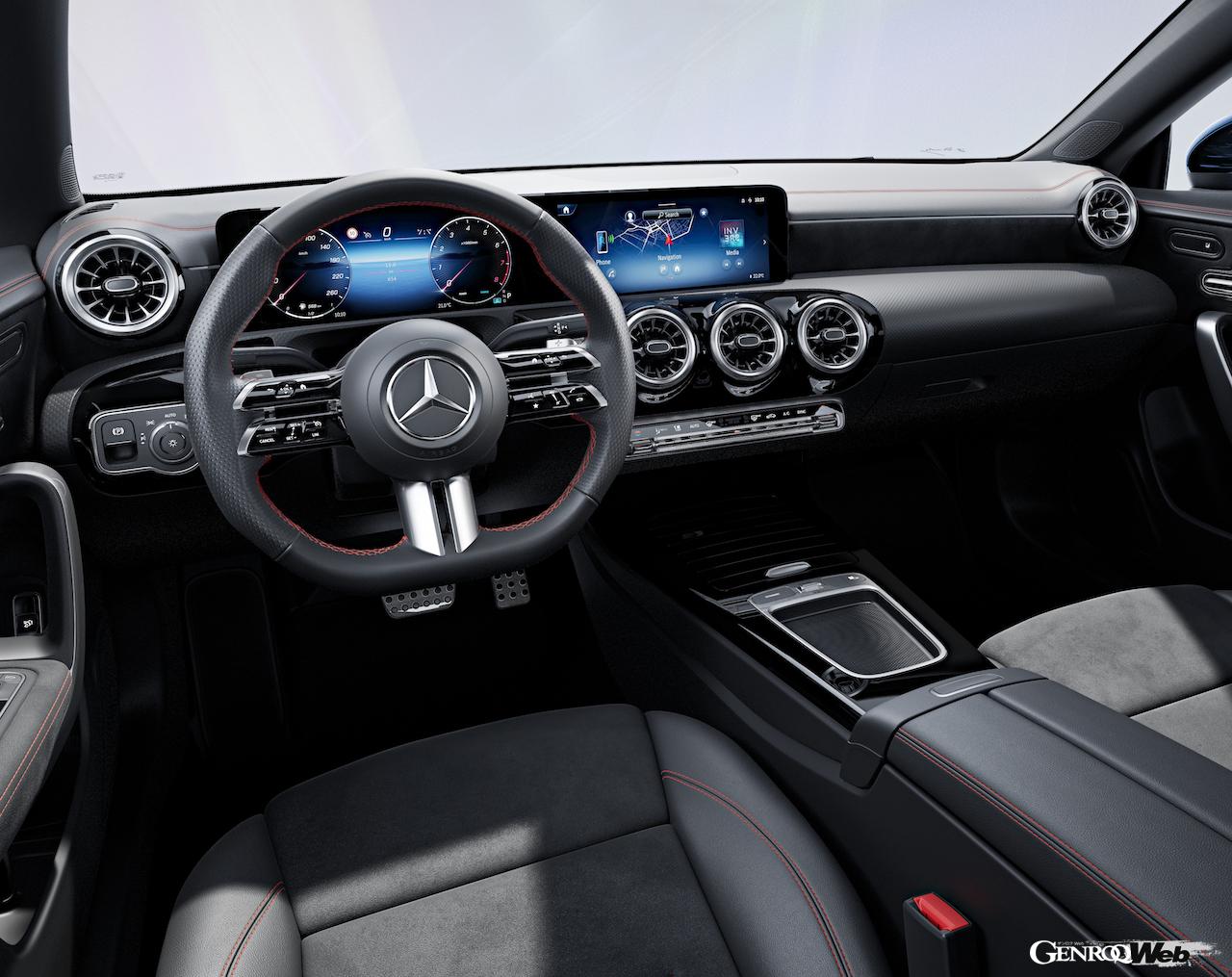 「メルセデス・ベンツ CLA」改良新型のインテリア。