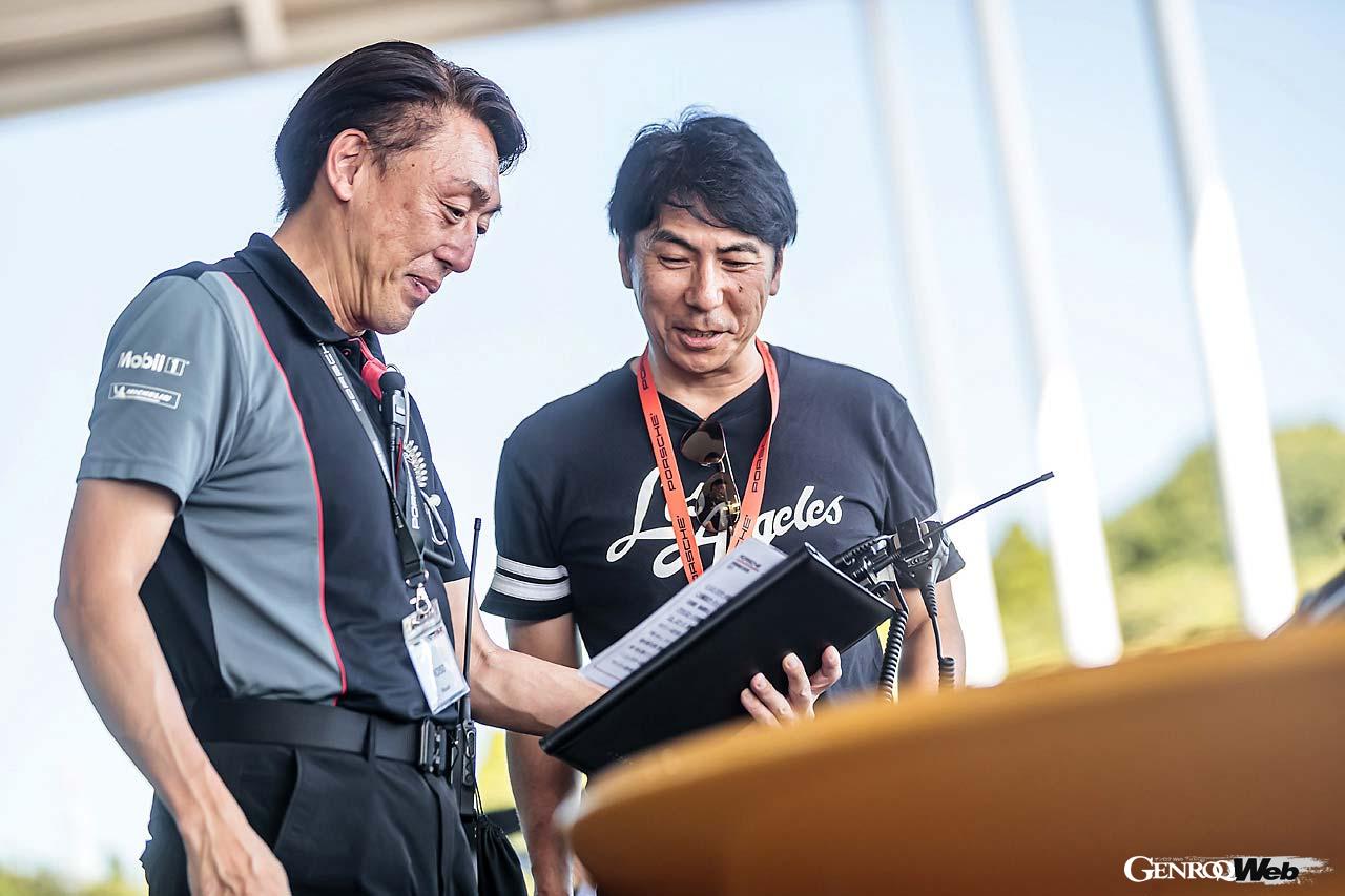 インストラクターが常について、走行中も走行の合間にも気づいた点を指摘してくれるので、走るほどに上達が実感できる。