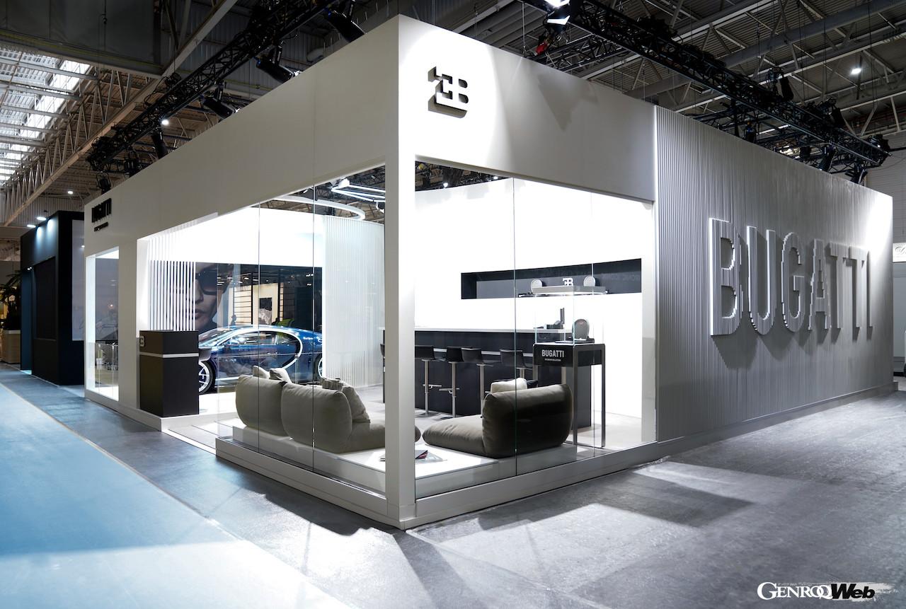 2023年2月、ブガッティの名前を冠した初のアイウェア・コレクションに続き、16種類の第2弾コレクションが、シルモ・パリ 2023において発表された。会場にはシロンも展示されている。