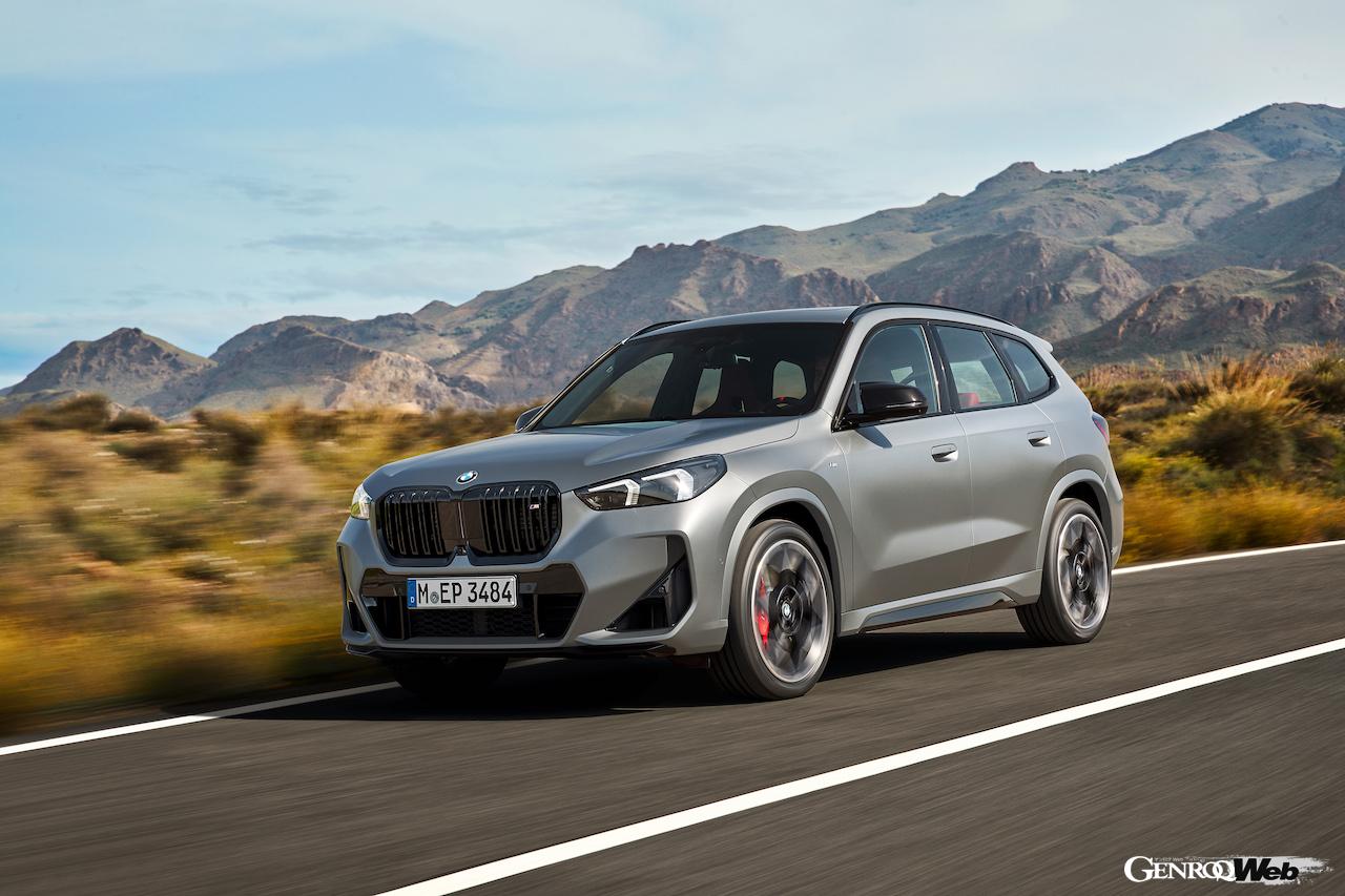 コンパクトSAV初のMパフォーマンス仕様「BMW X1 M35i xDrive」の走行シーン。
