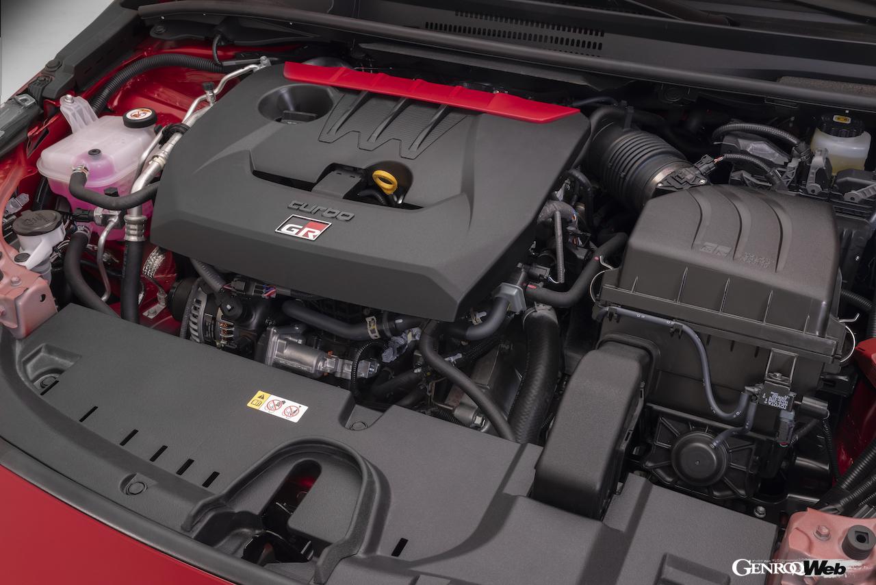 最高出力300PSを超える1.6リッター直列3気筒「G16E-GTS」ガソリンターボエンジン。