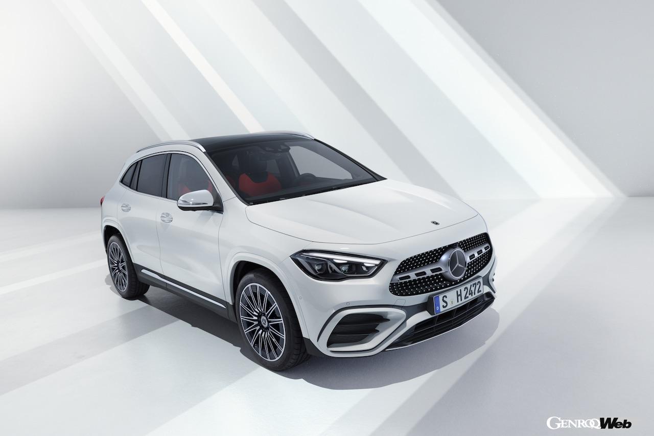 「メルセデス・ベンツ GLA」改良新型のエクステリア。