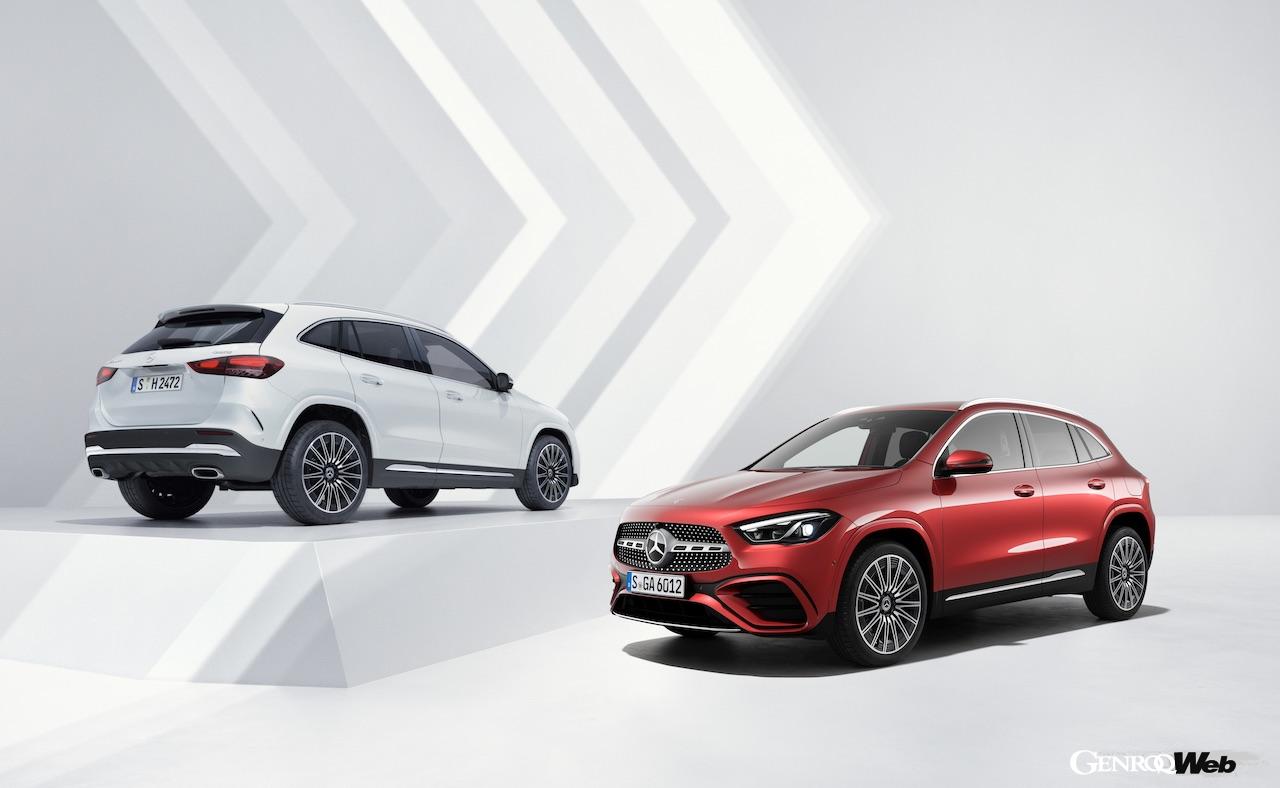 「メルセデス・ベンツ GLA」改良新型のエクステリア。