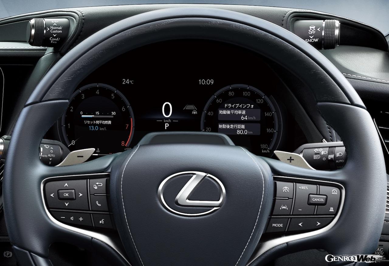 操縦安定性や乗り心地を向上させるべく、レクサスのフラッグシップサルーン「LS」に、一部改良が施された。