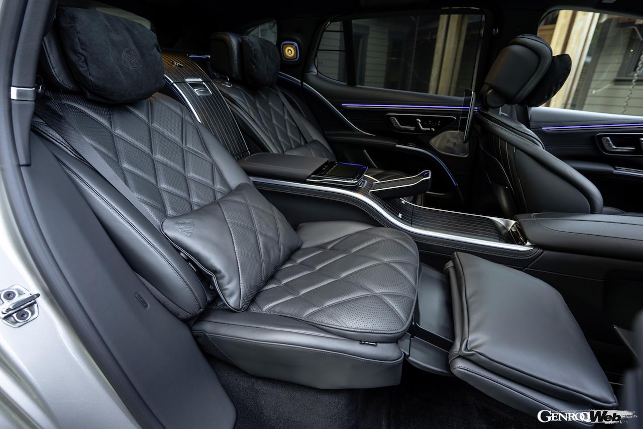 メルセデスの最高級フル電動SUV「メルセデス・マイバッハ EQS 680 SUV」のインテリア。
